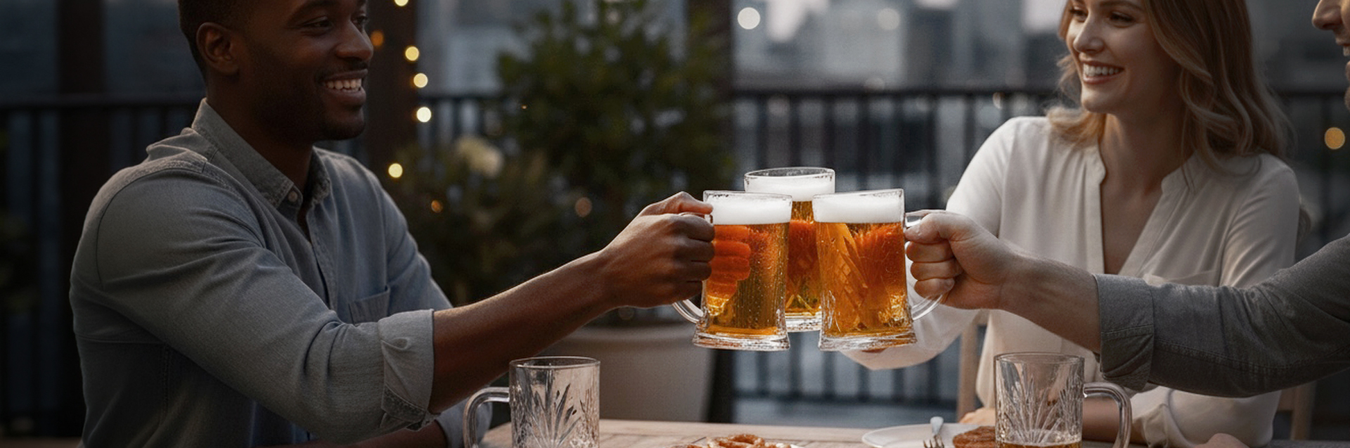 ELEGANT CRYSTAL BEER GLASSES. PERFECT FOR PARTIES, EVENTS, AND LUXURY DRINKWARE COLLECTIONS.